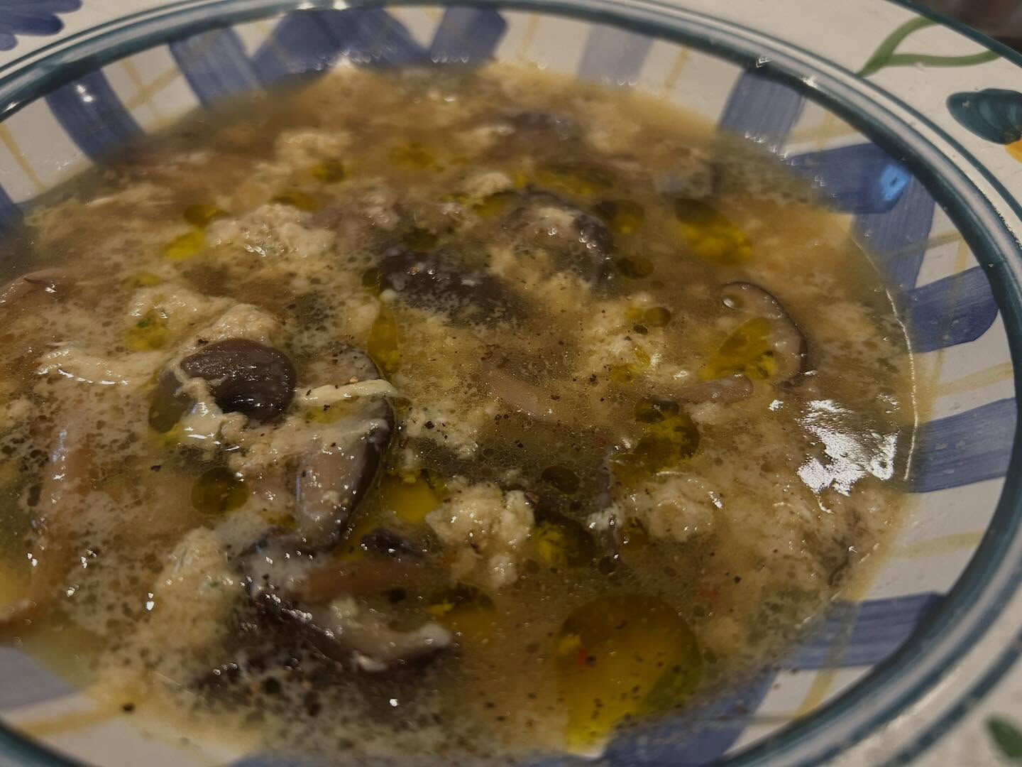 Zuppa di funghi dell’Etna.