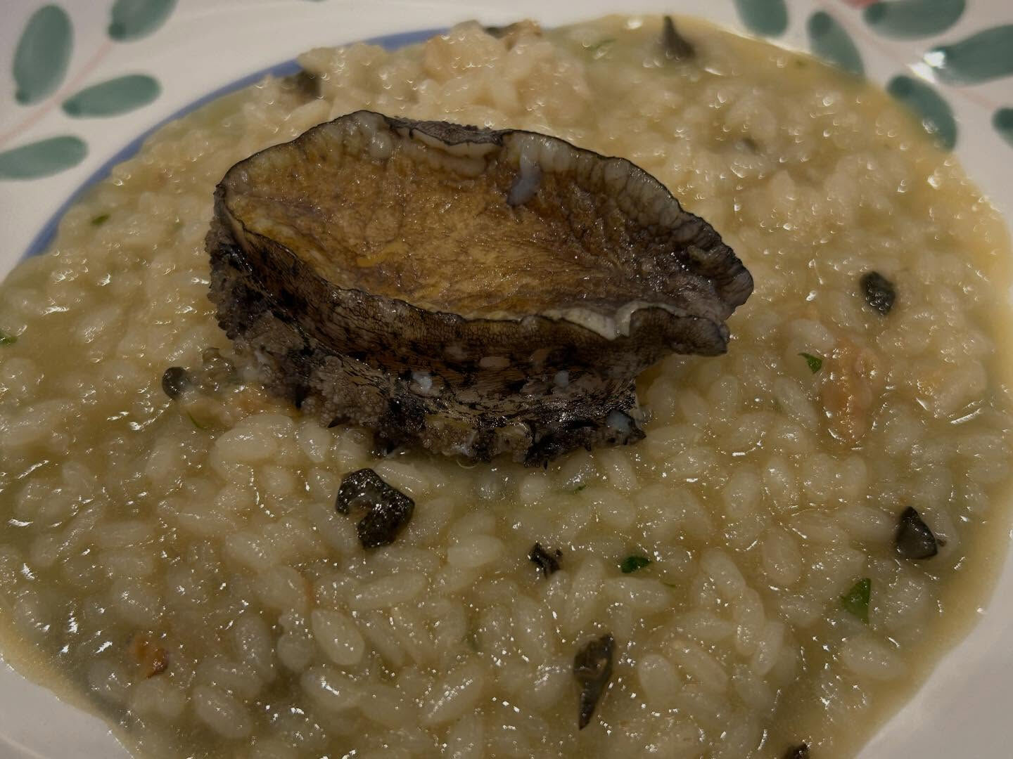 Risotto di abalone con fegato