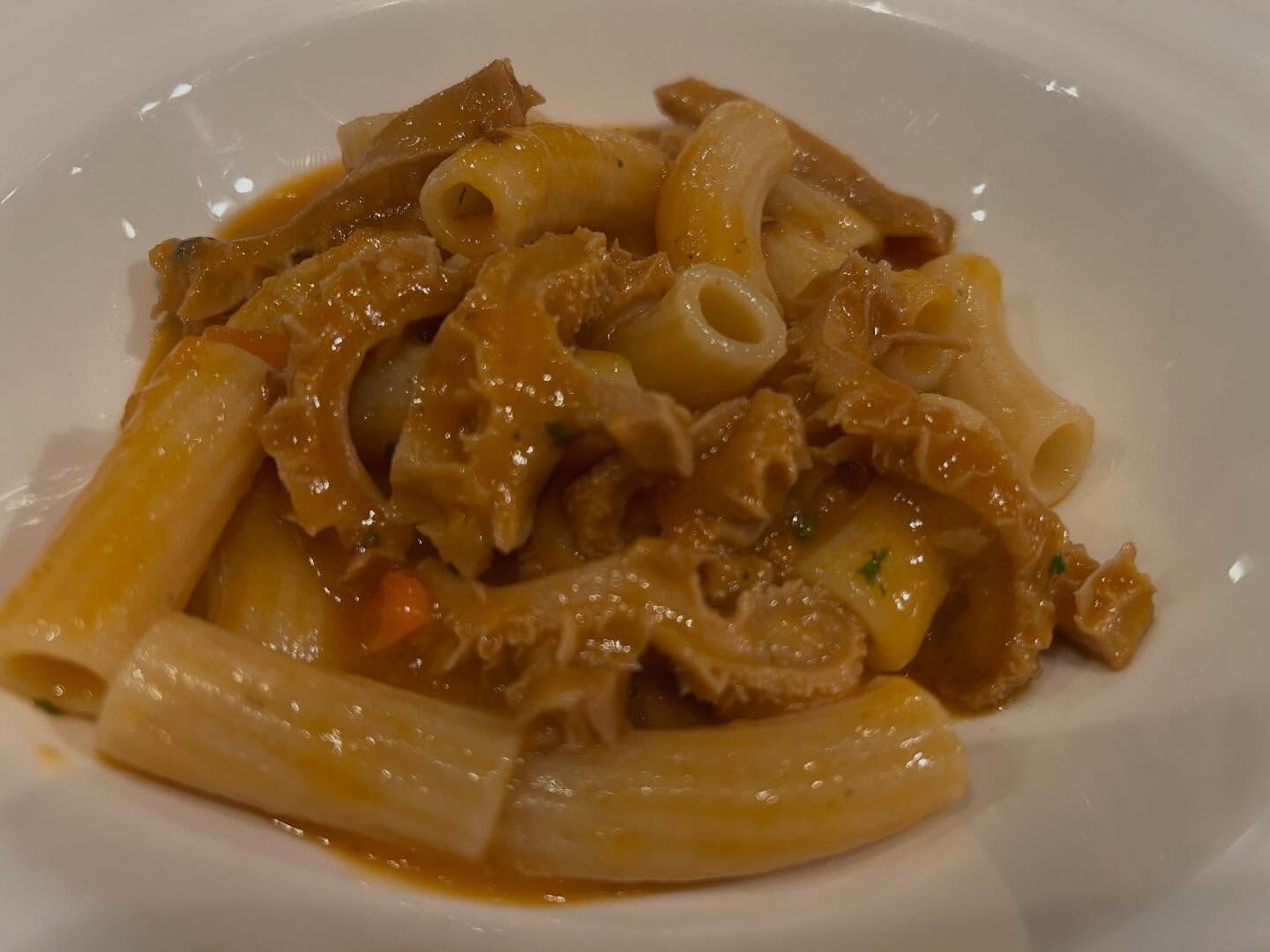 Sugo di trippa con tortiglioni