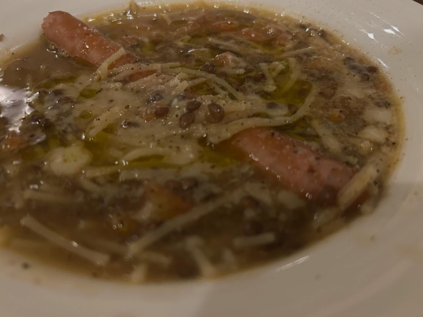 Pasta e fagioli (lenticchie)