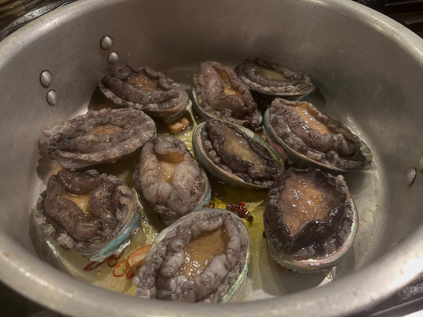 Spaghetti con abalone